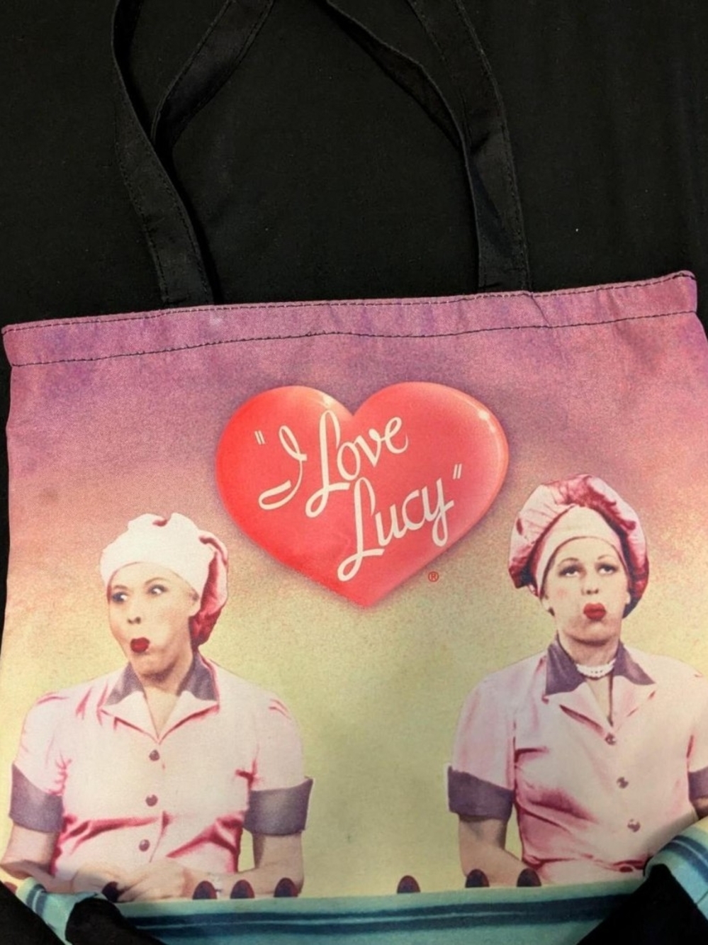 I Love Lucy Chocolate Factory Color Purse Tote Bag